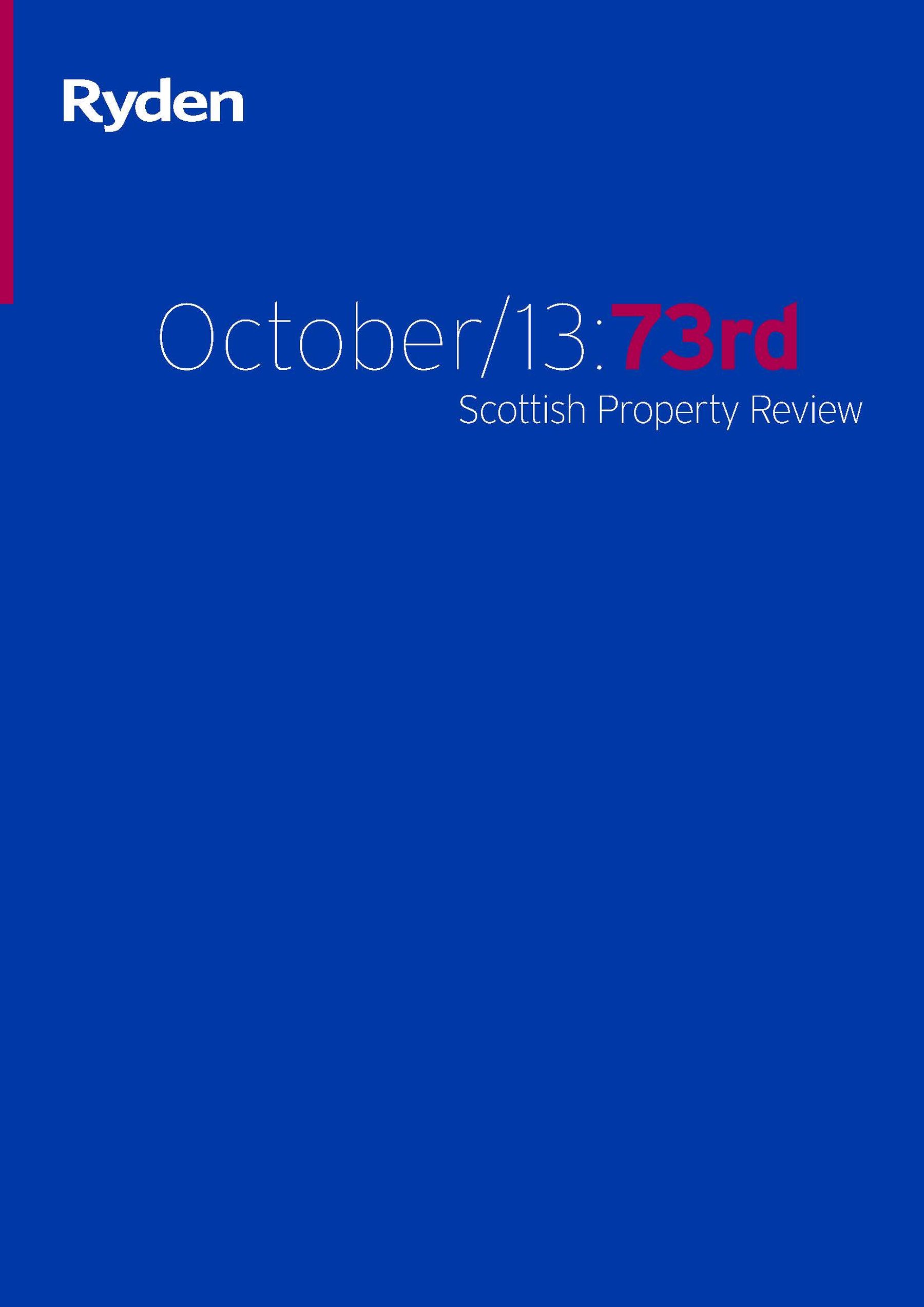 Scottish Property Review October 2013 Image