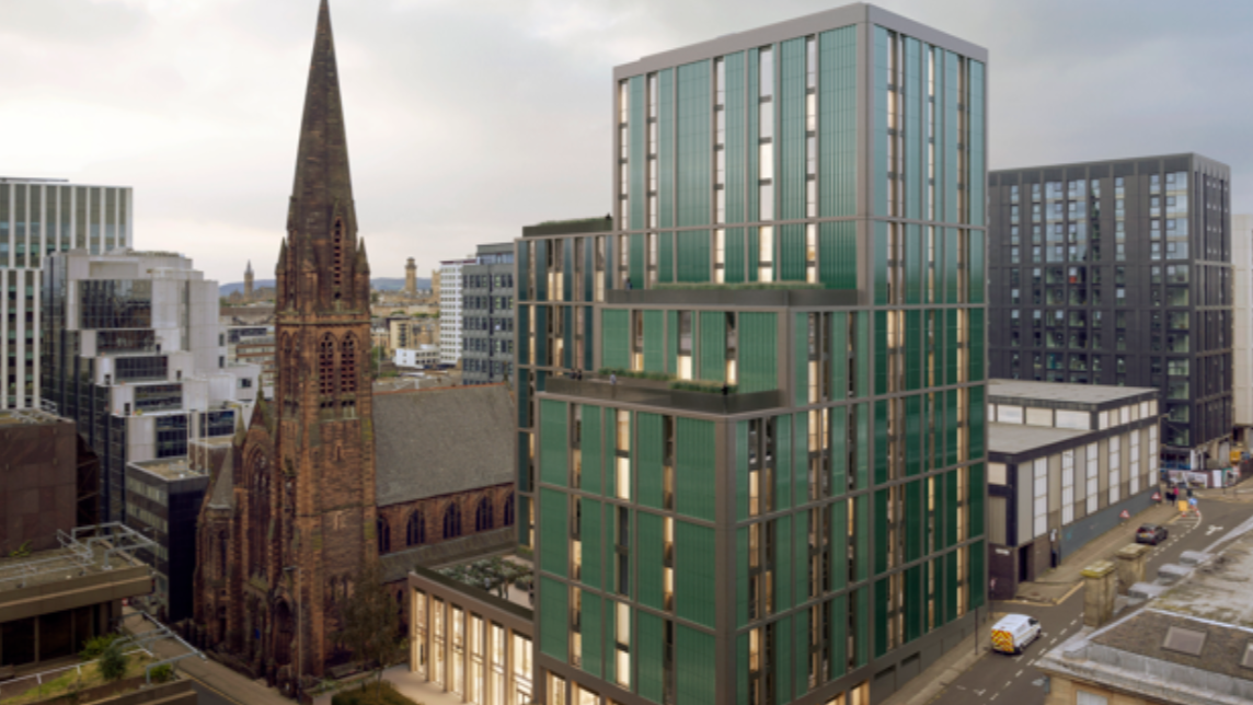 Spectacular Time Lapse Video Charts Progress of Student Apartments at St Vincent St, Glasgow Image